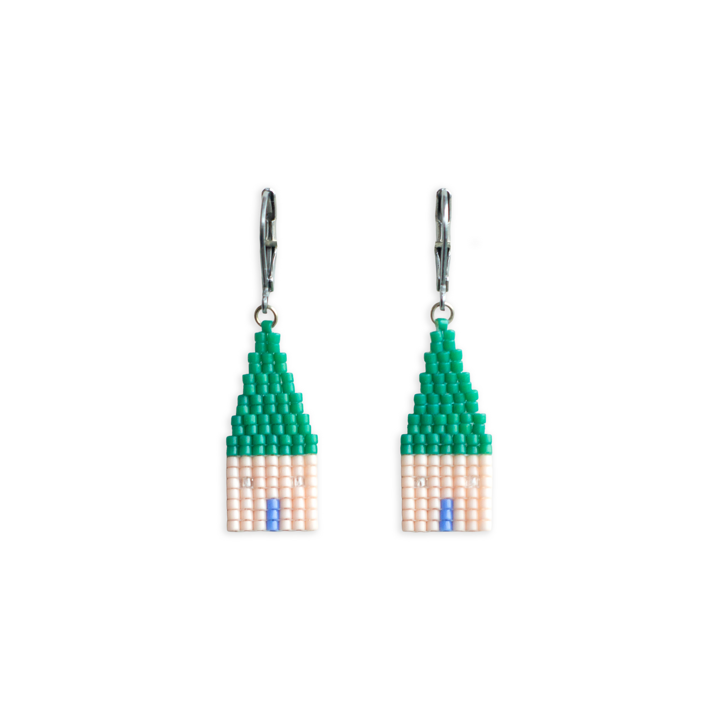 Aretes Casitas - Rosa