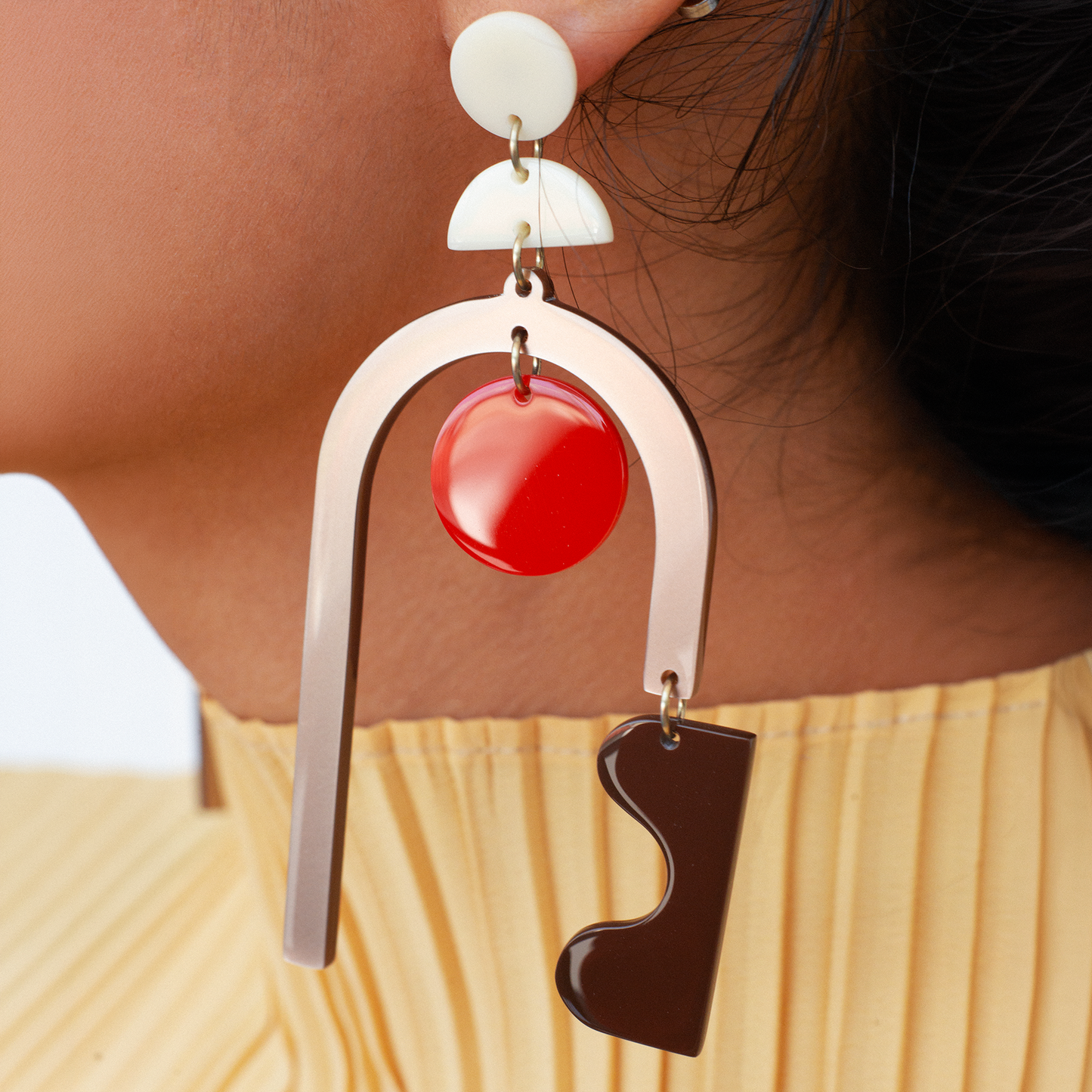 Maxi aretes contemporáneos Ocaso