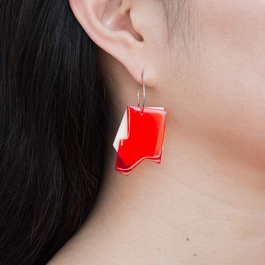 Aretes Una manzana y un diente