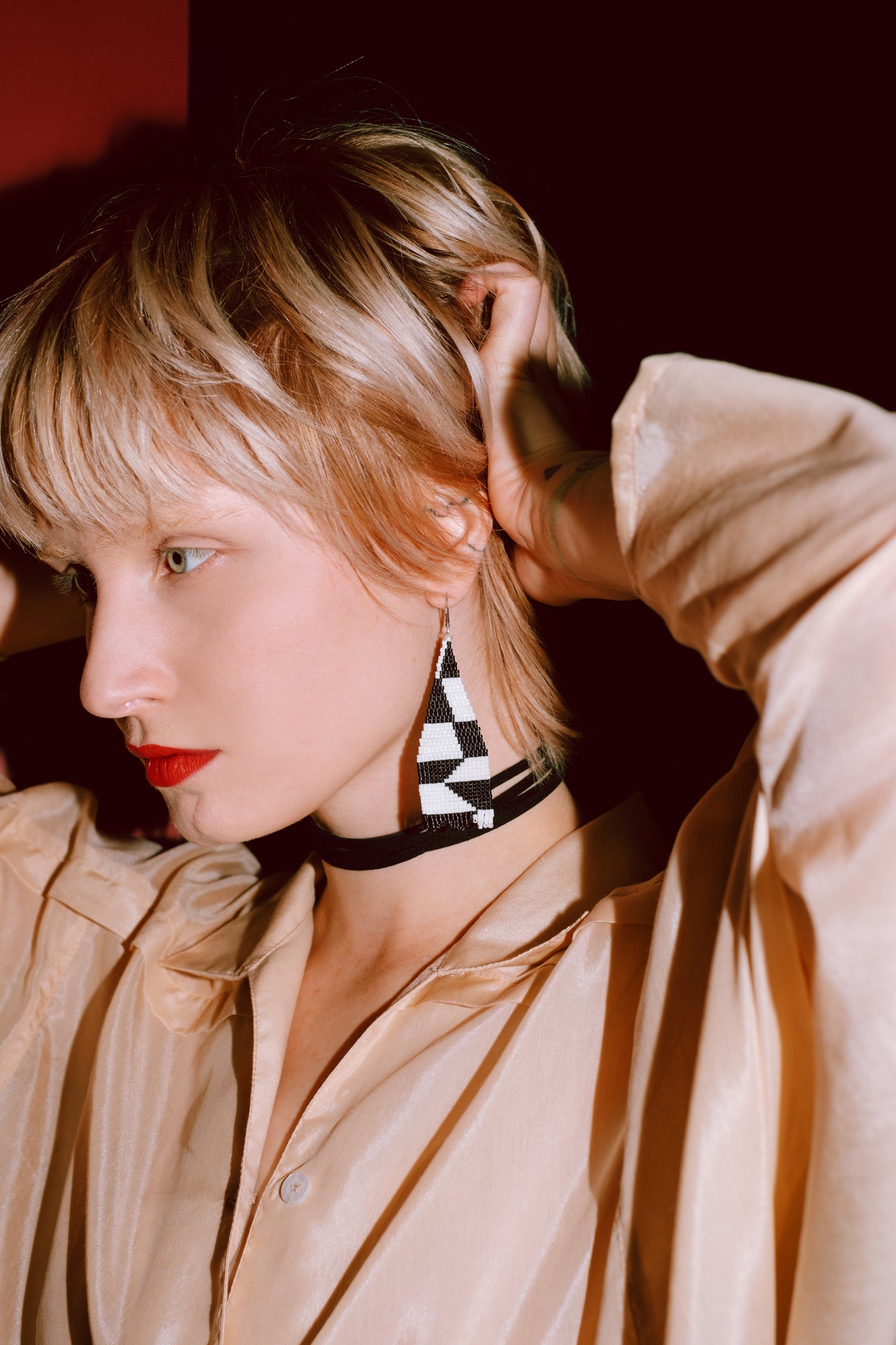 Aretes B&W Carmen