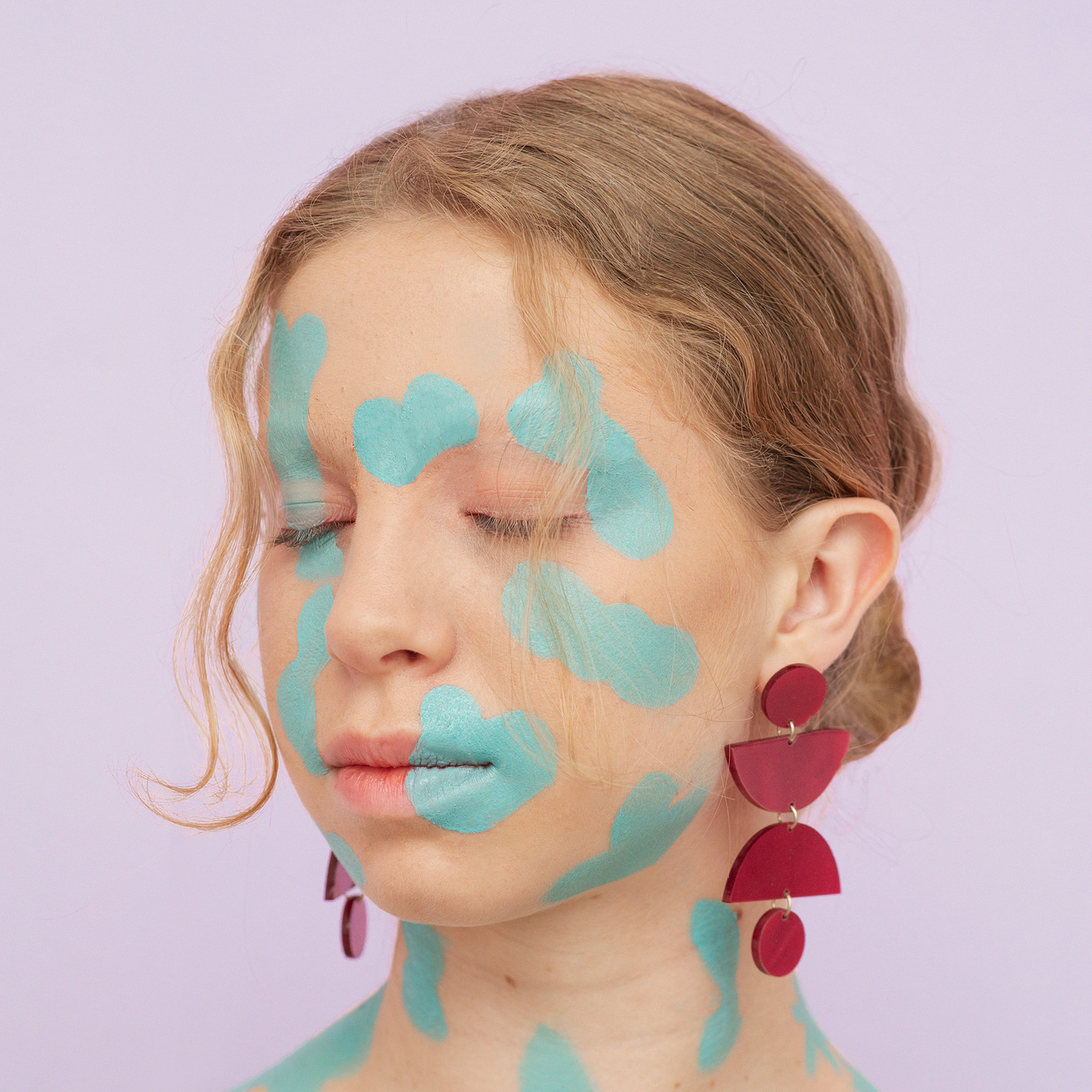 Aretes abstractos Coral