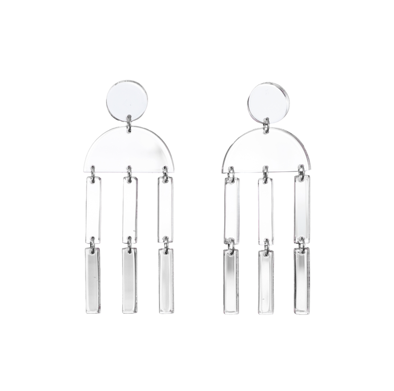 Maxi pendientes Algas Mirror