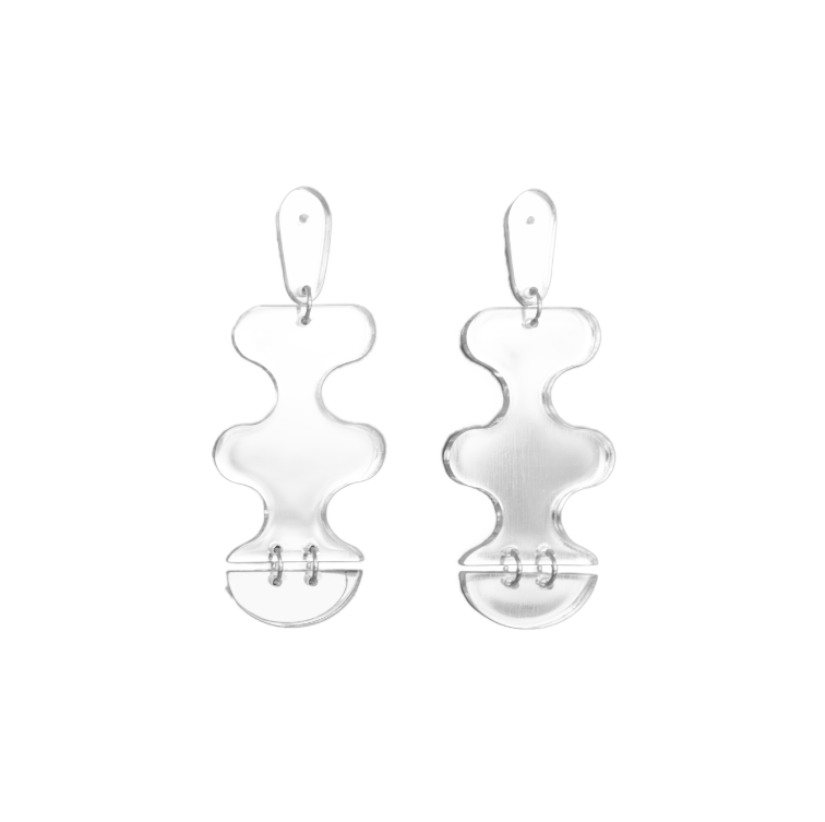 Midi pendientes Olas Mirror