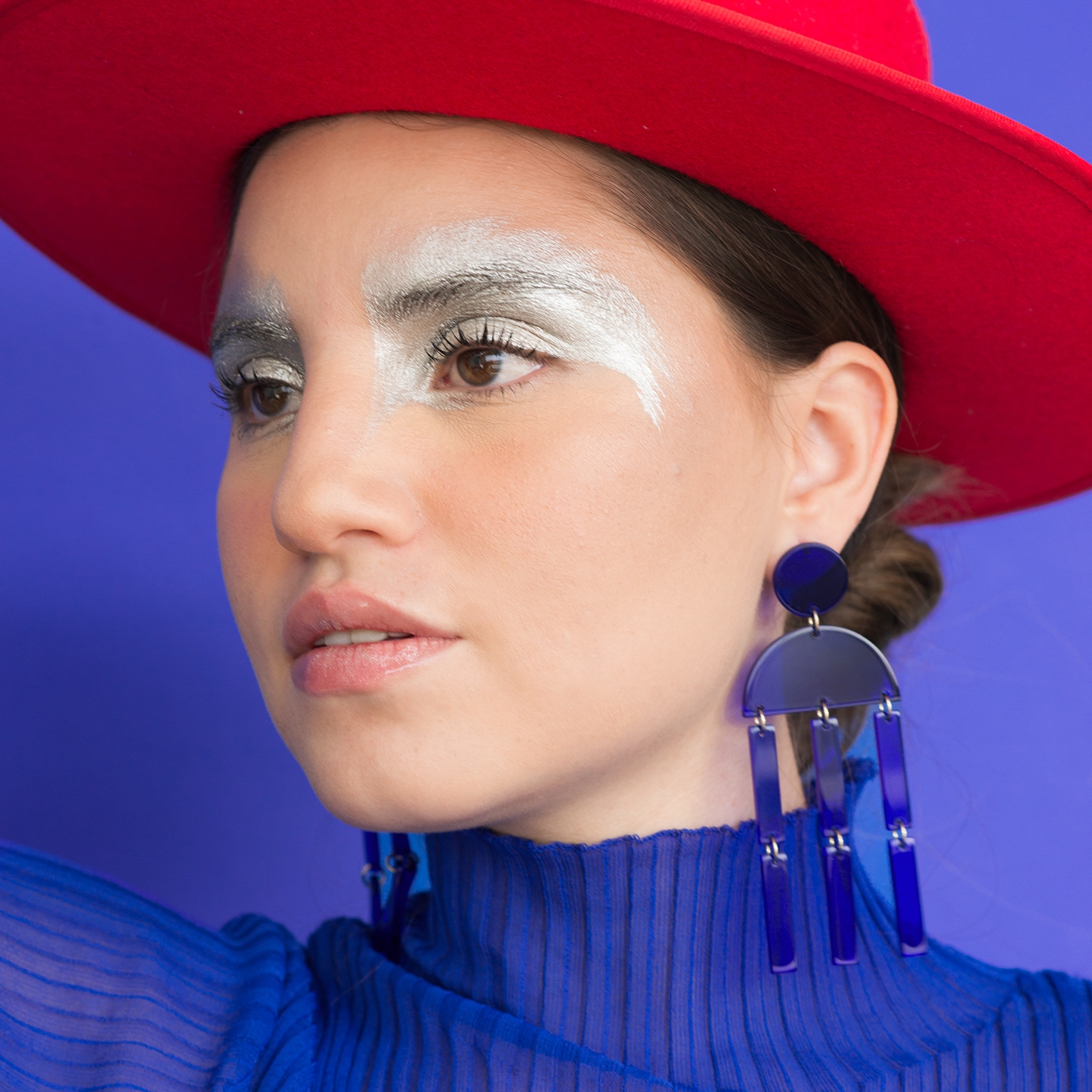 Aretes translúcidos Algas Memphis