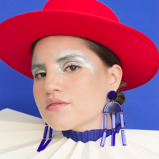 Aretes translúcidos Algas Memphis