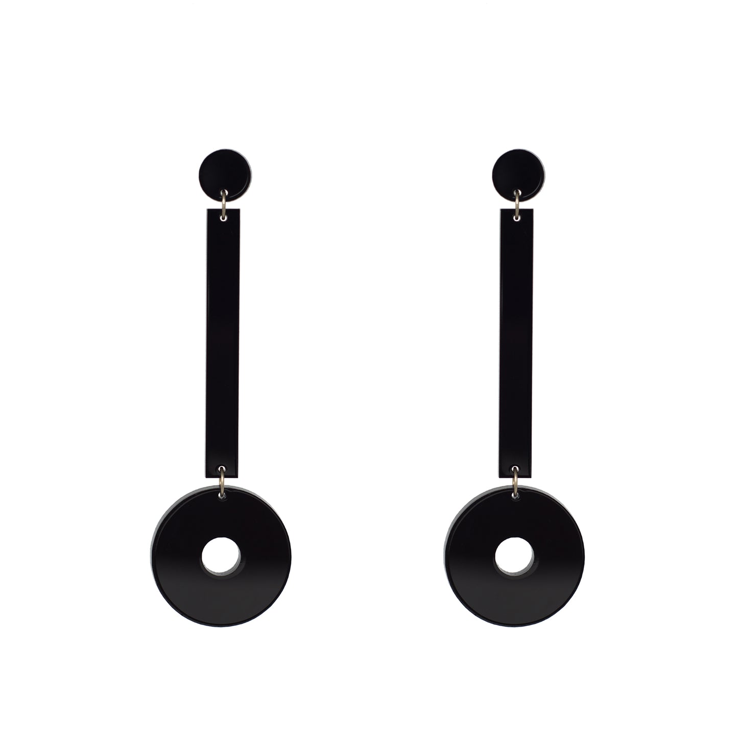 Aretes geométricos de acrílico Barracuda