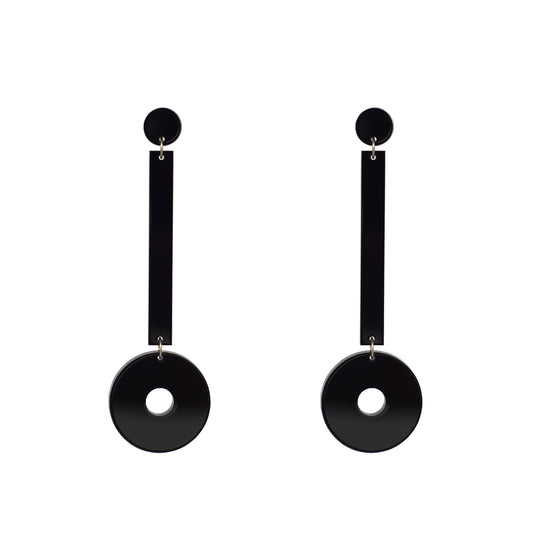 Aretes geométricos de acrílico Barracuda