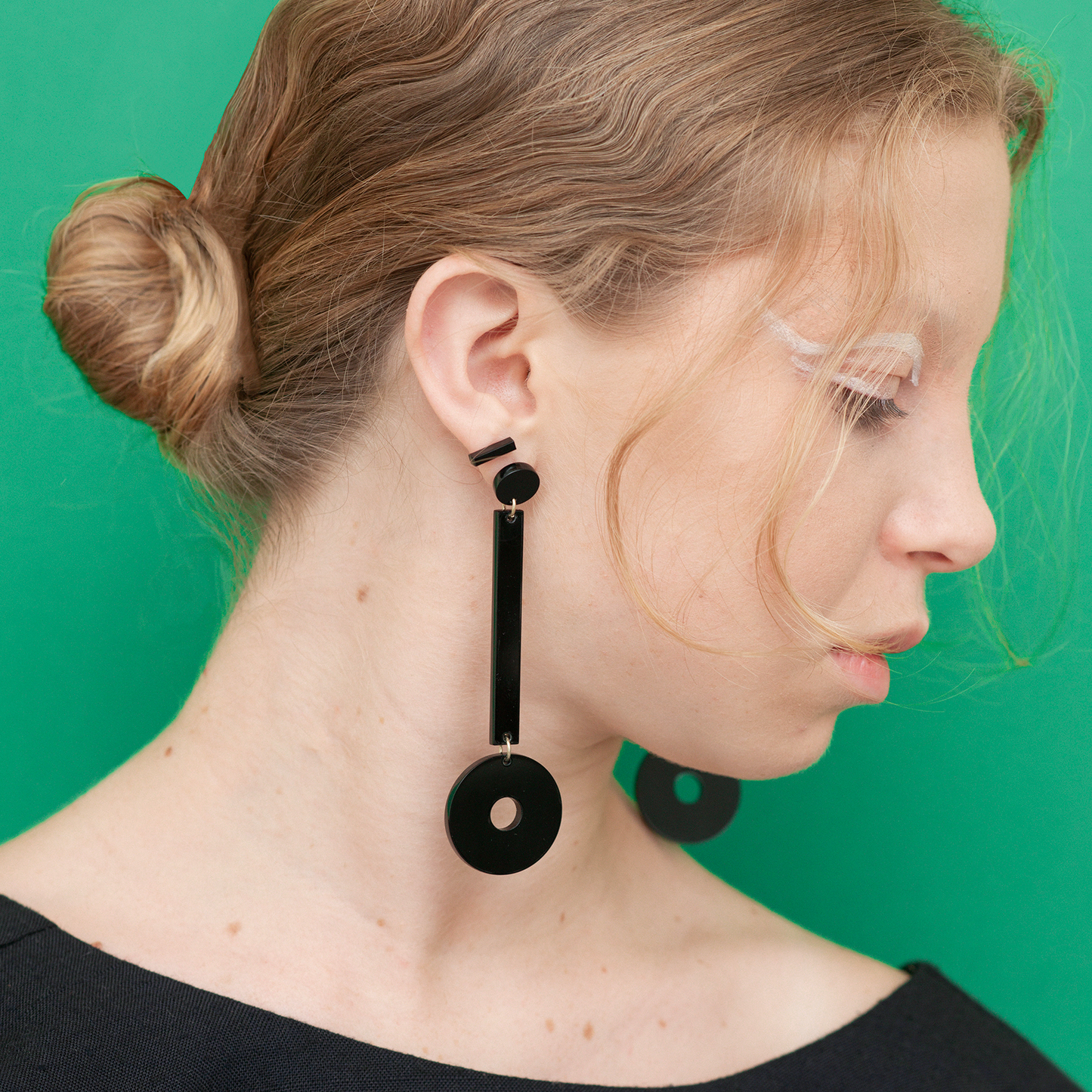 Aretes geométricos de acrílico Barracuda