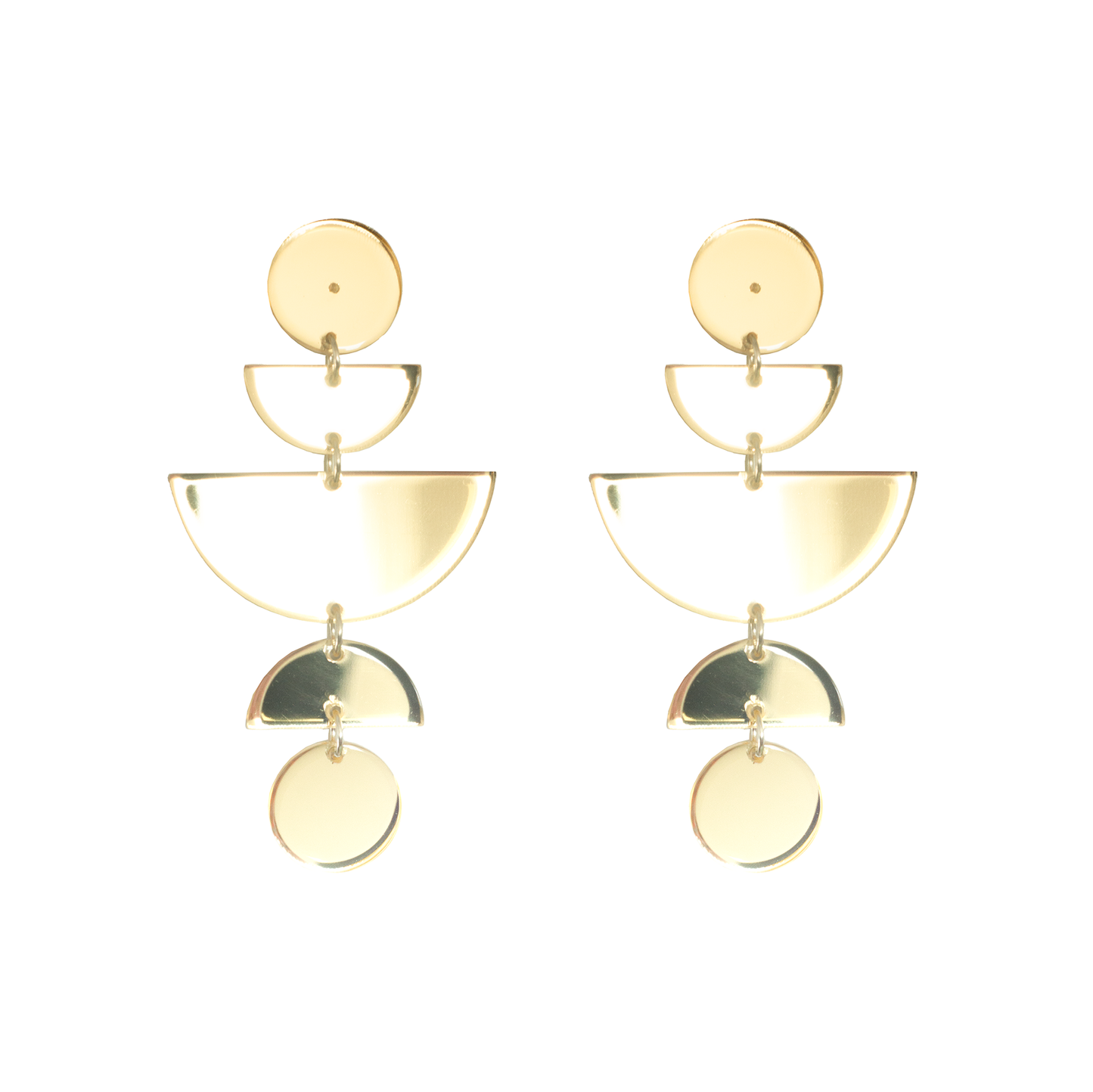 Pendientes dorados Concha