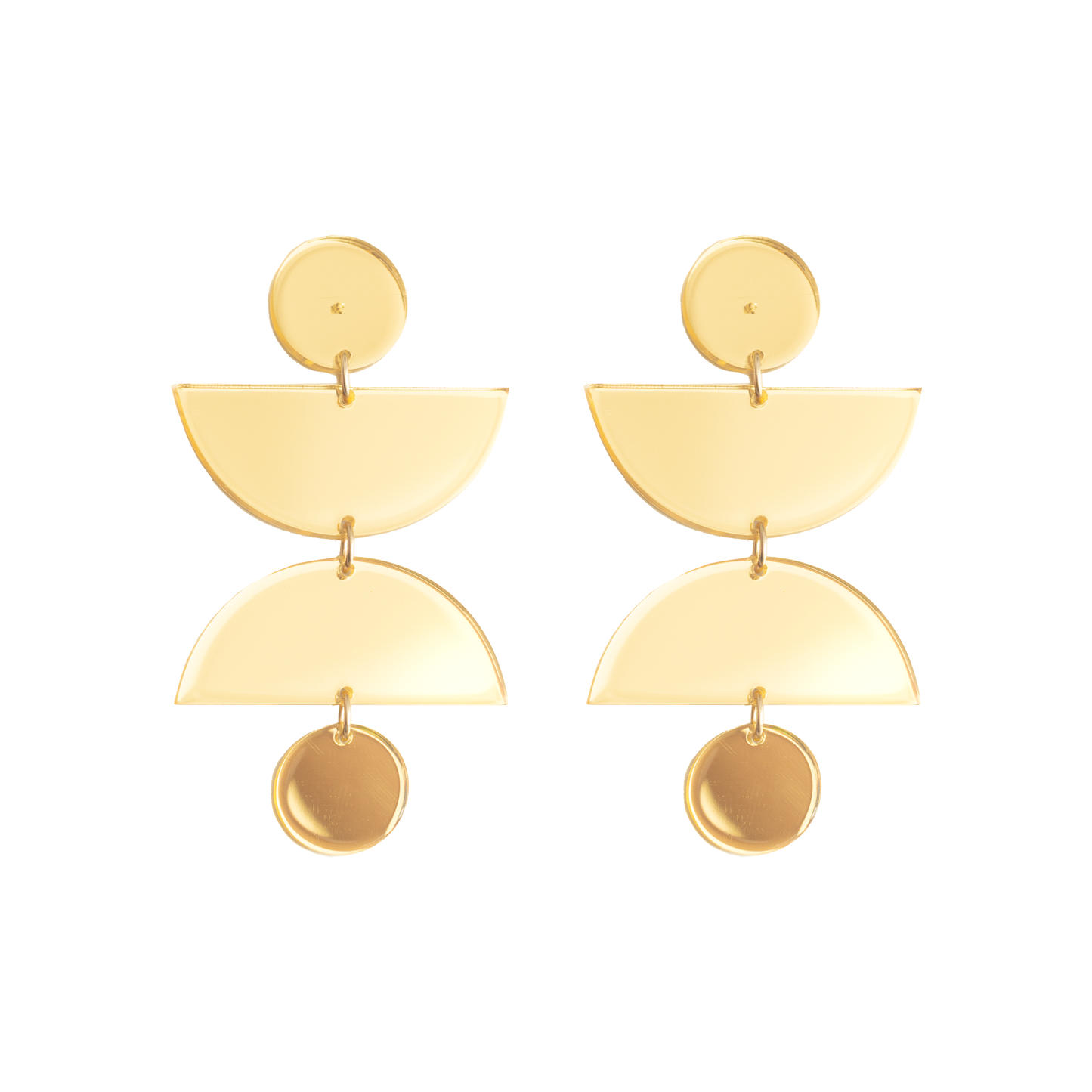 Aretes dorados Coral