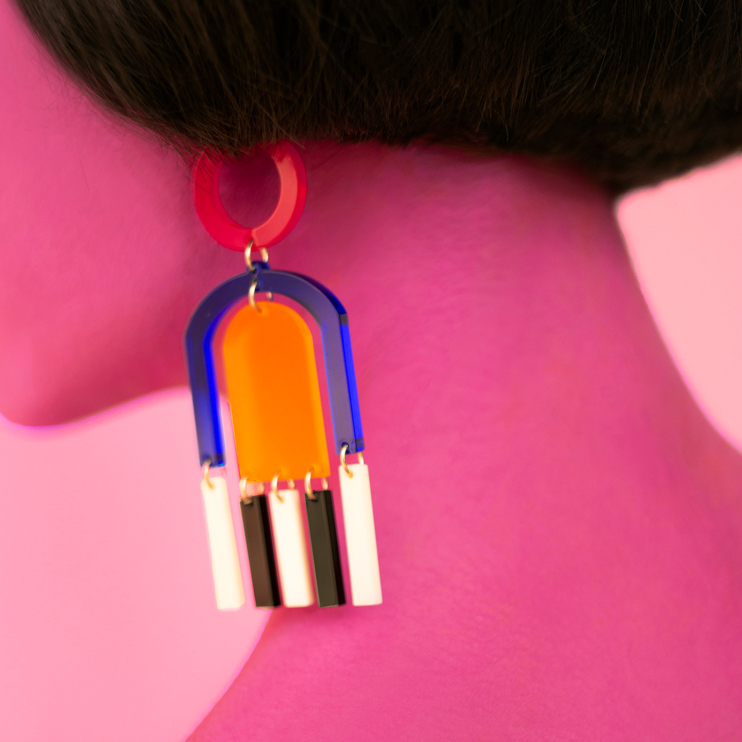 Maxi pendientes multicolor Faro Memphis