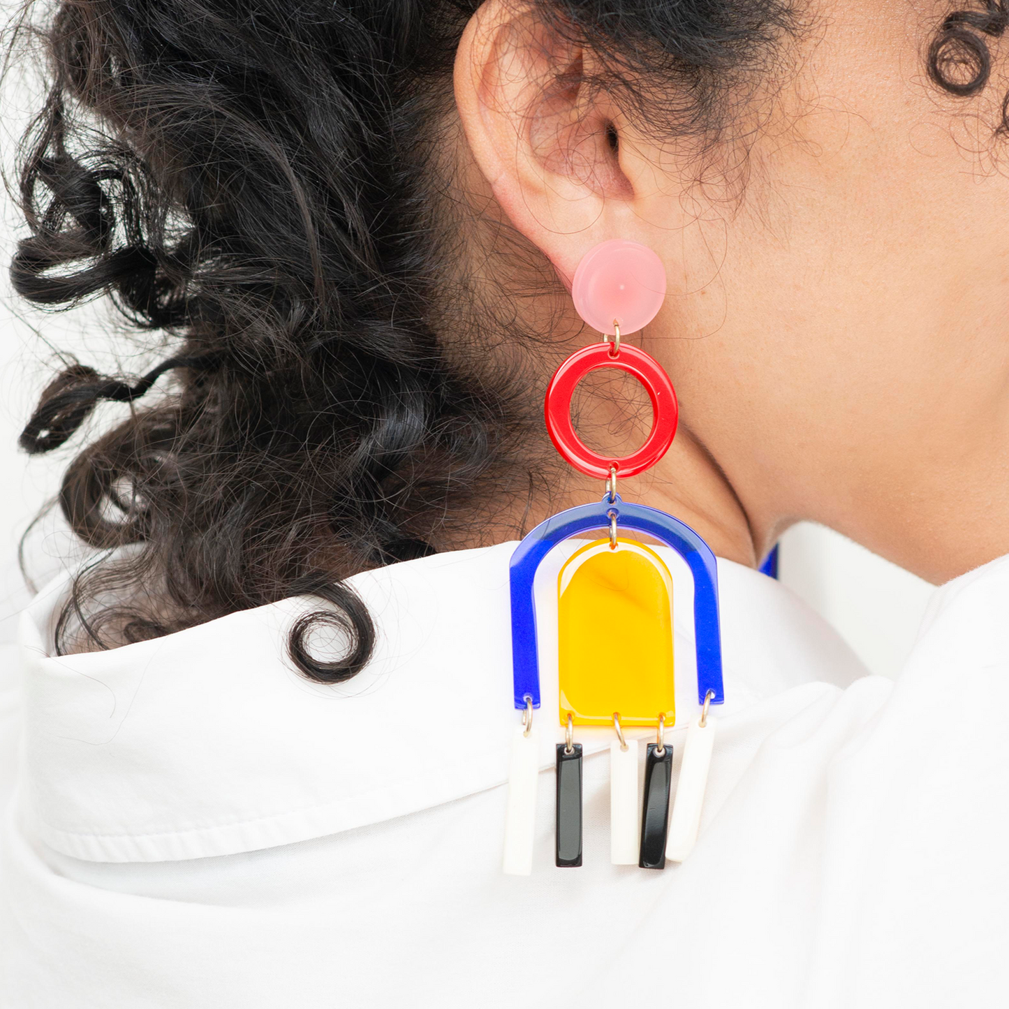 Maxi pendientes multicolor Faro Memphis