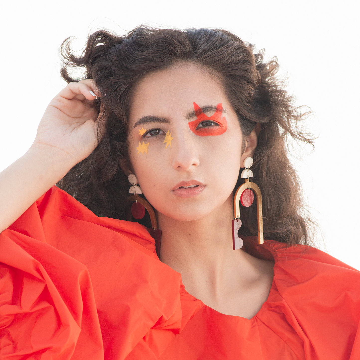 Maxi aretes contemporáneos Ocaso