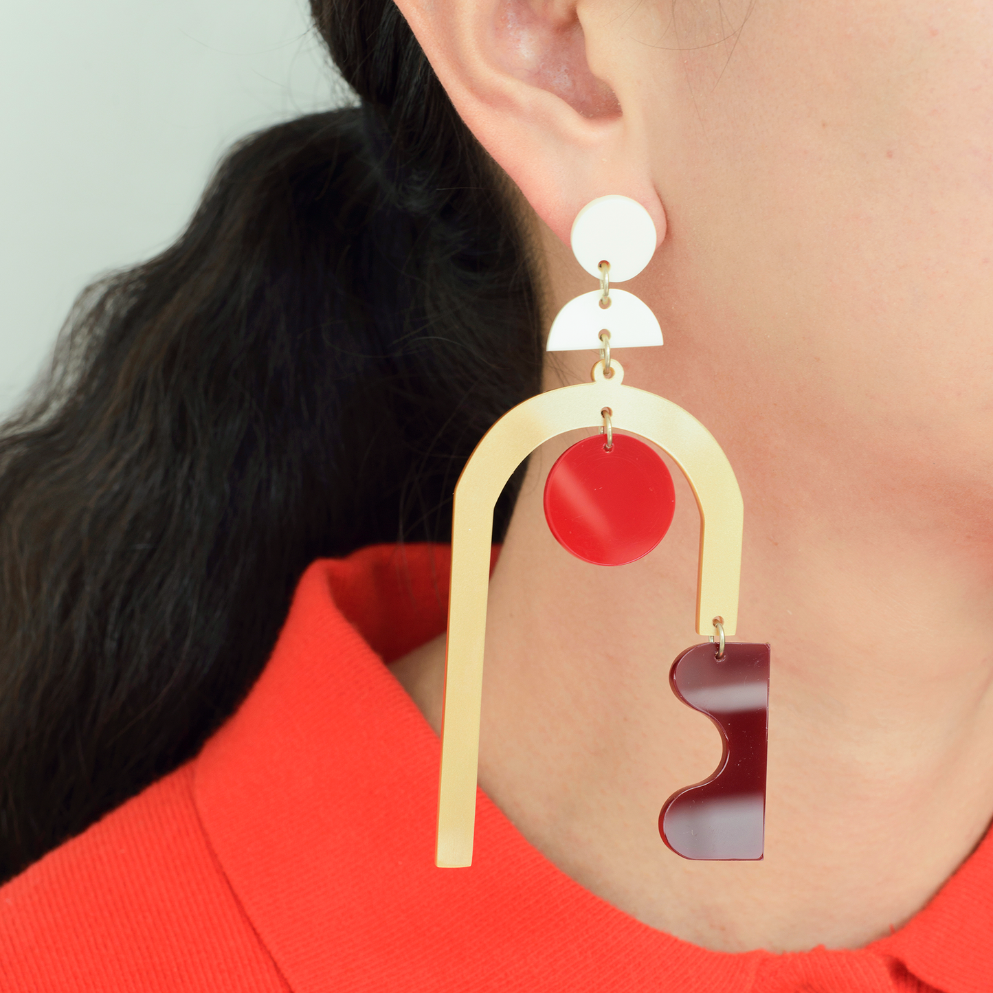 Maxi aretes contemporáneos Ocaso
