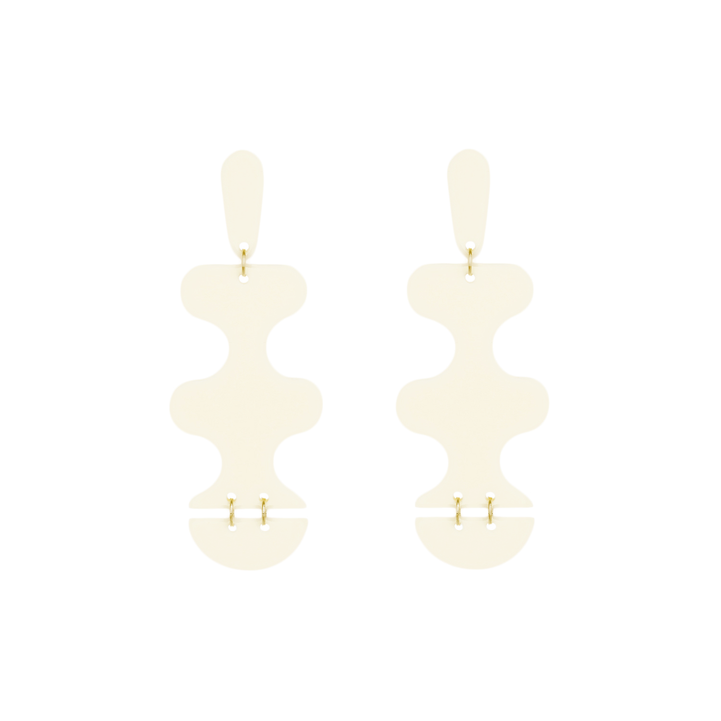 Aretes de acrílico Olas