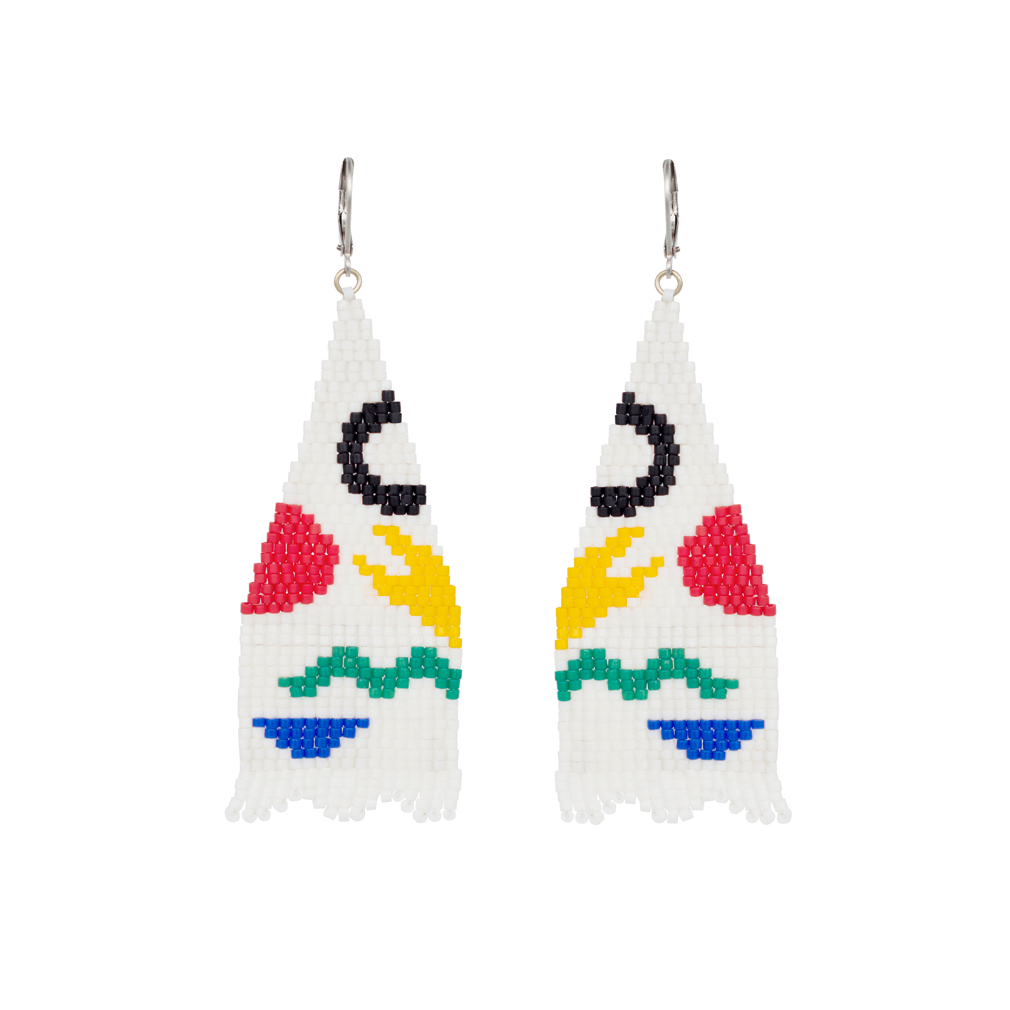 Pendientes abstractos negros Taro