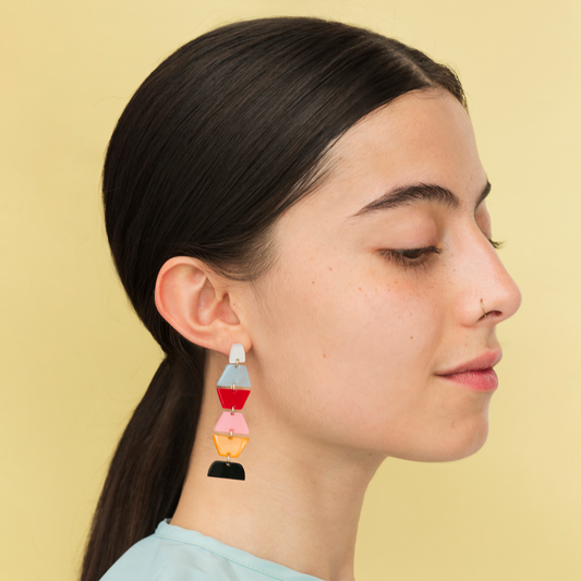 Aretes multicolor Totem