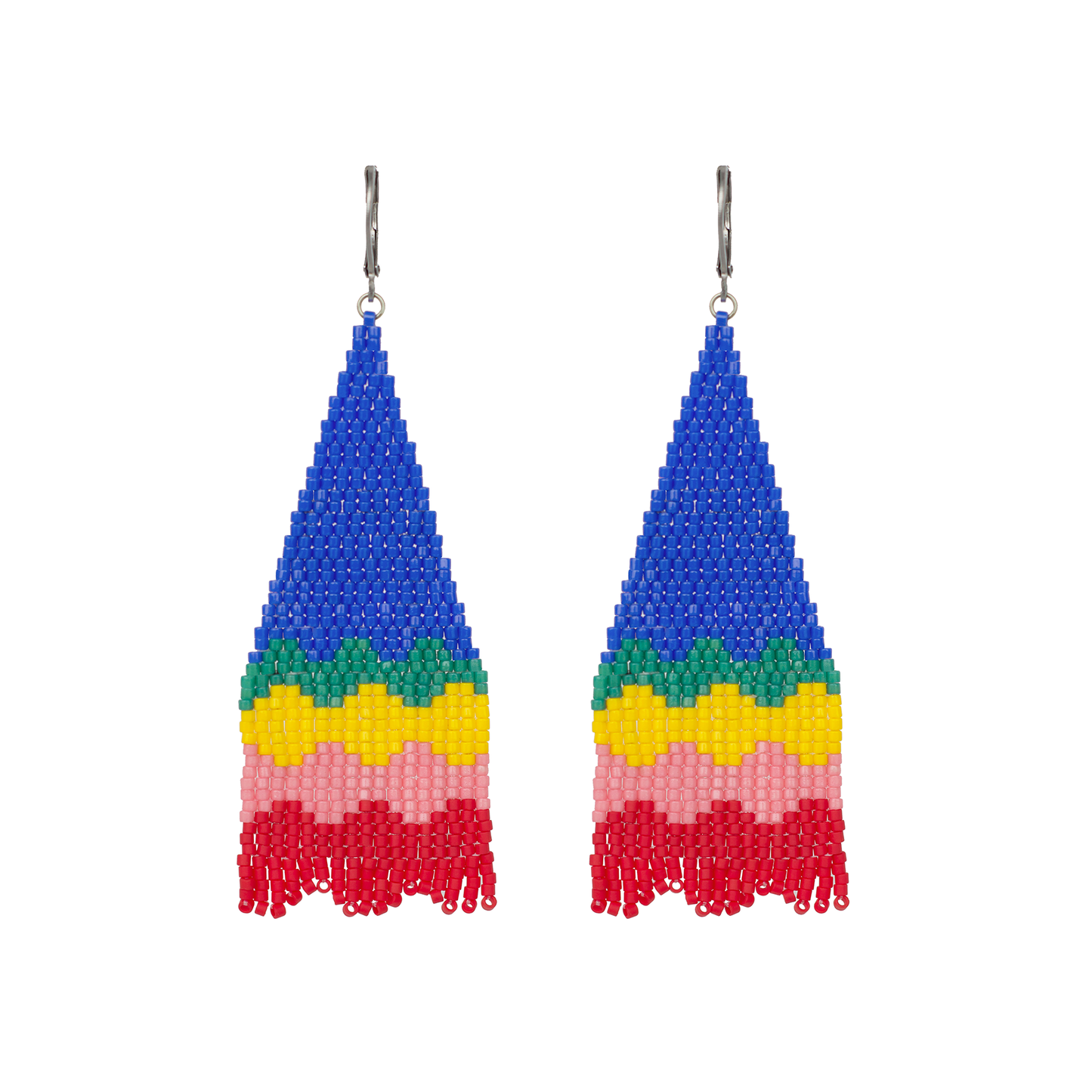 Pendientes tejidos blancos Varvara - White