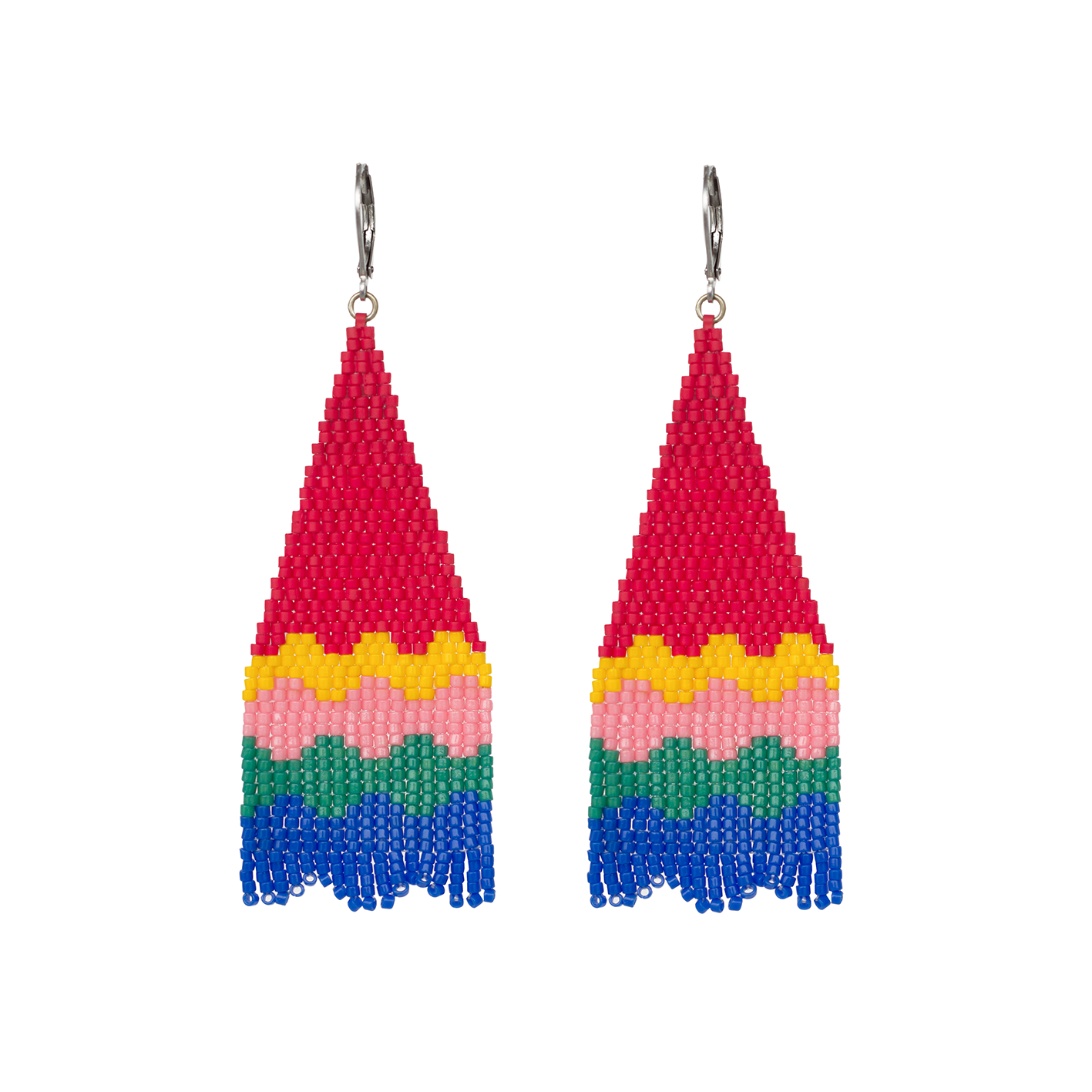 Pendientes tejidos blancos Varvara - White