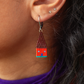 Aretes Casitas - Rojas