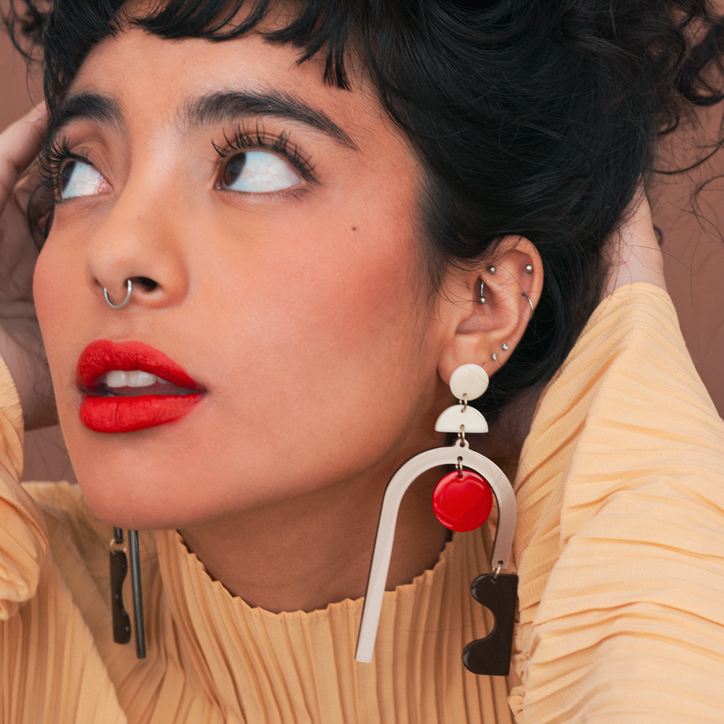 Maxi aretes contemporáneos Ocaso