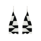 Pendientes tejidos abstractos Carmen B&W